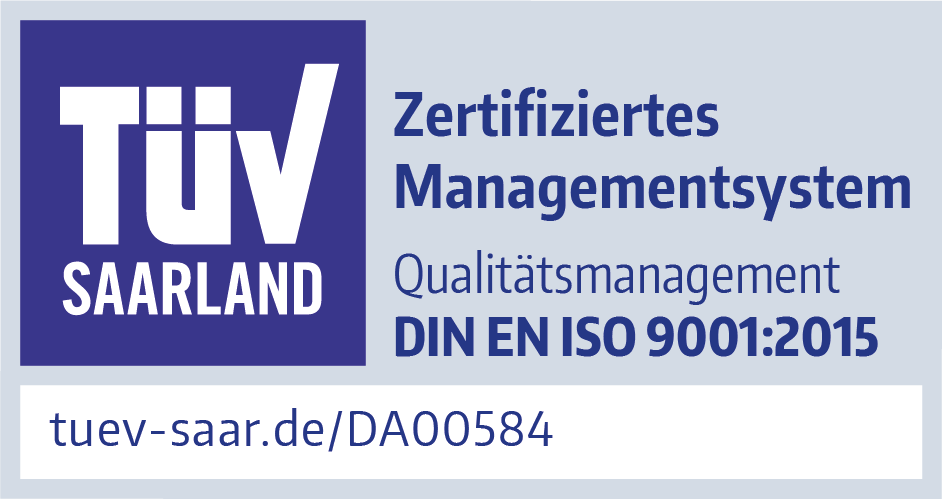 TÜV Saarland Zertifikat